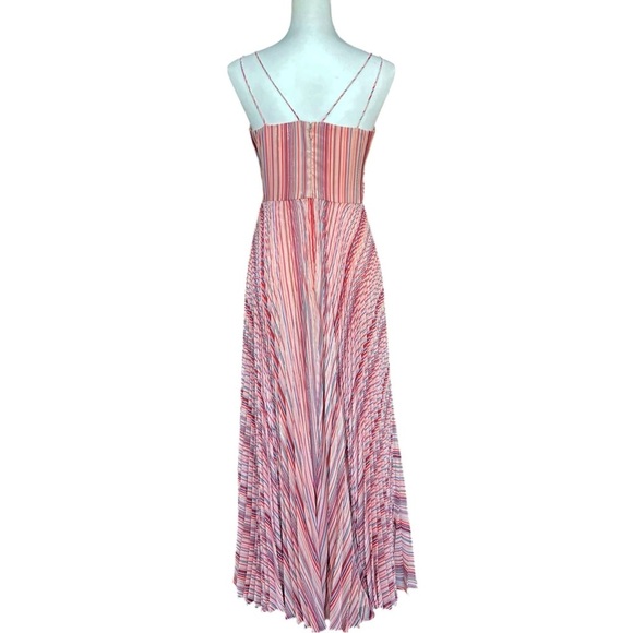 Parker Dress Size 4 Pink Pleated Beatrix Maxi Gown Twist-Front Party Sweetheart - Picture 5 of 11